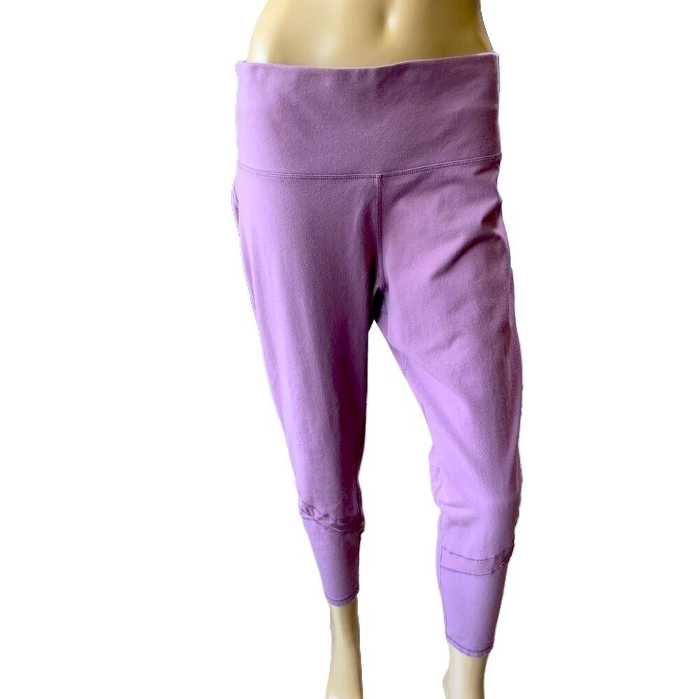 Old Navy Purple Elastic Waistband Solid Capri Pants‎ Size XL